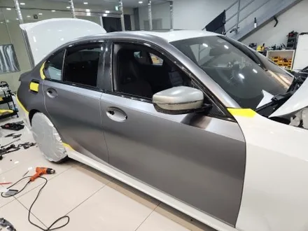 BMW M340i 3M 사틴 다크그레이 색상으로 전체랩핑 시공 / 창원시 성산구