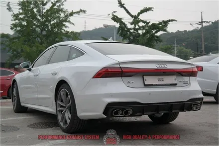 신형 (C8) 아우디A7 가변배기 S7디퓨저 배기음 머플러튜닝 팝콘사운드 HOWLING 퍼포먼스 가변머플러 배기튜닝