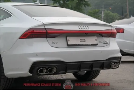 신형 (C8) 아우디A7 가변배기 S7디퓨저 배기음 머플러튜닝 팝콘사운드 HOWLING 퍼포먼스 가변머플러 배기튜닝