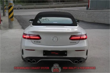 벤츠 C238 E450 FI배기 가변 머플러 배기음 퍼포먼스 배기튜닝 주행영상 팝콘사운드 Fi EXHAUST SYSTEM