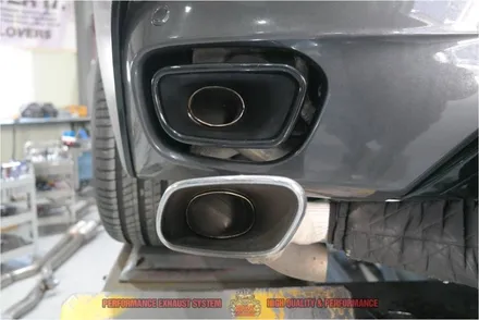BMW F16 X6 40D M50D 블랙 사각팁 바디킷 파츠 컨버전 드레스업 머플러 배기튜닝