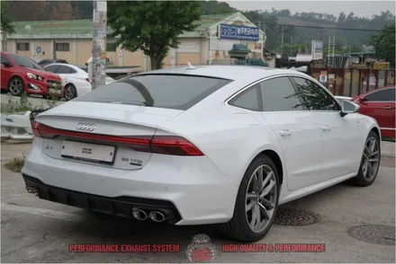 신형 (C8) 아우디A7 가변배기 S7디퓨저 배기음 머플러튜닝 팝콘사운드 HOWLING 퍼포먼스 가변머플러 배기튜닝