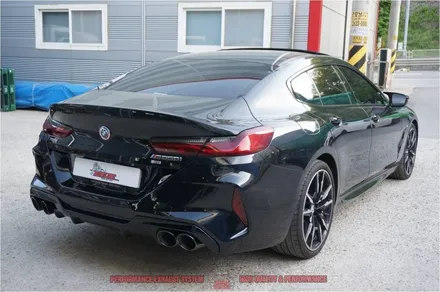 BMW M850I 그란쿠페 배기음 증폭 브릴란테 가변배기 추가 사운드UP!! M8 리어범퍼 듀얼 머플러팁