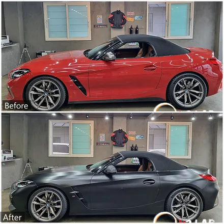 부산 랩핑 BMW Z4 전체 랩핑 후기 / 부산시 강서구