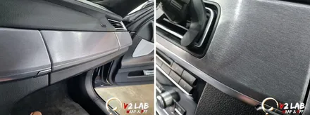 실내 랩핑으로 칙칙한 실내에서 모던하게 변신한 BMW 740 / 부산시 강서구