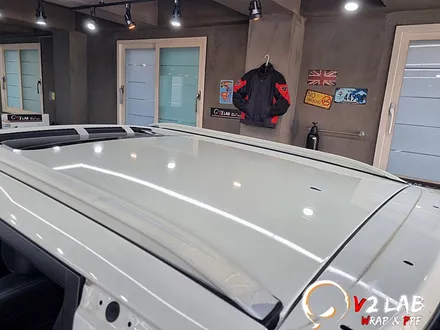부산 랩핑 제거 티볼리 투톤 랩핑 재시공 / 부산시 강서구