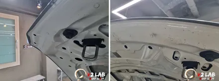부산 랩핑 제거 BMW 320 M 보닛 재시공 / 부산시 강서구