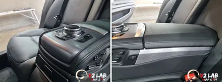 실내 랩핑으로 칙칙한 실내에서 모던하게 변신한 BMW 740 / 부산시 강서구