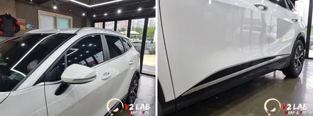 스포티지 NQ5 부분랩핑으로 크롬 죽이기 시공 후기 / 부산시 강서구