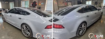 부산 랩핑 드라마틱한 변신 아우디 S7 전체랩핑 / 부산시 강서구