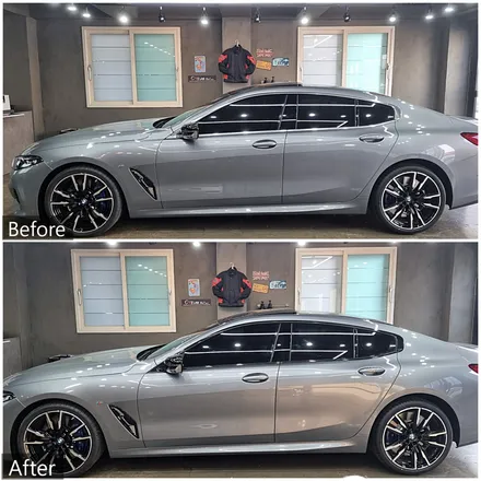 BMW 크롬 죽이기 시공 후기 840i 그란 쿠페 / 부산시 강서구