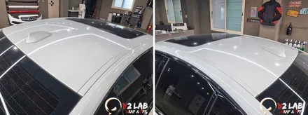 부산 랩핑 BMW 5시리즈 루프스킨 시공 후기 / 부산시 강서구