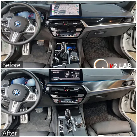부산 BMW 5시리즈 (530e) 실내 랩핑 후기 / 부산시 강서구