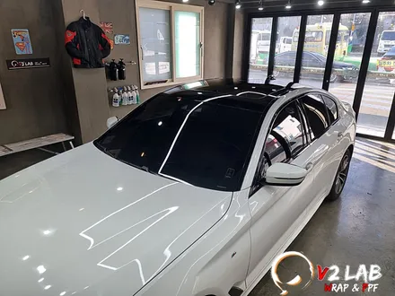 부산 랩핑 BMW 5시리즈 루프스킨 시공 후기 / 부산시 강서구