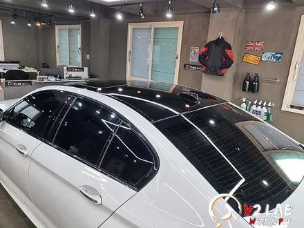 부산 랩핑 BMW 5시리즈 루프스킨 시공 후기 / 부산시 강서구