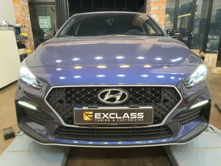 i30 PD N라인 프론트 범퍼 신형개조 & FULL LED 블랙베젤 헤드램프 순정옵션 적용 /사고차량 보험처리로 옵션까지 자동차 튜닝전문점 경남 김해 장유 율하 무계 주촌 / 경남 김해