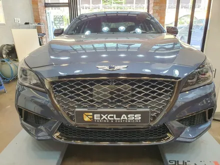 제네시스 G80 DH 스포츠 전방카메라 센터페시아 연동 / 알로이 스포츠페달 작업 자동차 튜닝전문점 경남 김해 / 경남 김해