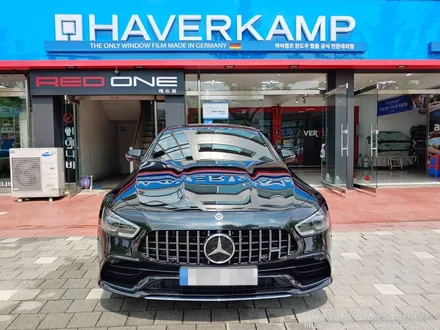 [인천썬팅] 메르세데스 벤츠 GT43 AMG - 하버캠프 세라믹본드 썬팅, 블랙박스 보조배터리 케어셀 CX6A 장착 작업.
