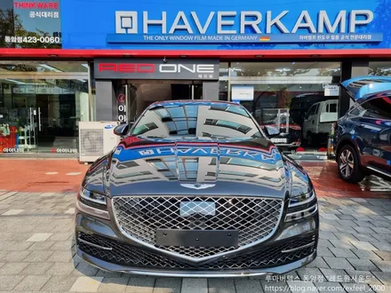 [인천썬팅] 제네시스 G80 신차패키지 - 루마버텍스 700 썬팅, 아이나비 블랙박스 QXD7000, PPF4종 작업.