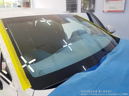 [인천썬팅] 제네시스 올뉴 G80, 아이나비 칼트윈 썬팅작업