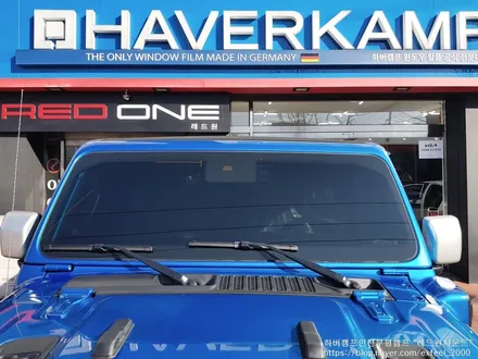 [인천썬팅] 2021 Jeep Wrangler 4xe 하버캠프 세라믹본드 썬팅 작업.