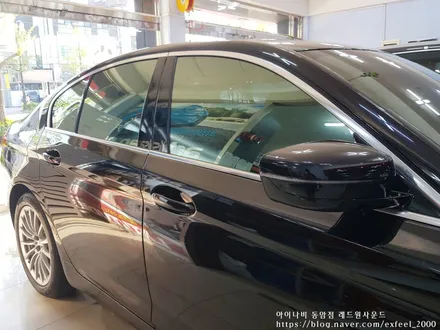 [인천썬팅] BMW520i, 아이나비 칼트윈 반사필름 ER 썬팅작업