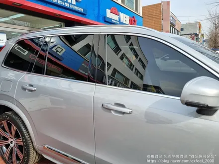[인천썬팅추천] 볼보 XC90 신차패키지 - 하버캠프 세라믹본드 썬팅 · 아이나비 블랙박스 QXD8000 · 아이언가드 UE-10 유리막코팅 · PPF 4종 작업