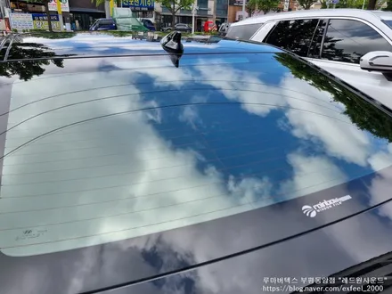 [인천썬팅] The all new 그랜져 GN7 - 레인보우 VS200 / V90 썬팅 · 아이나비 블랙박스 QXD8000 작업