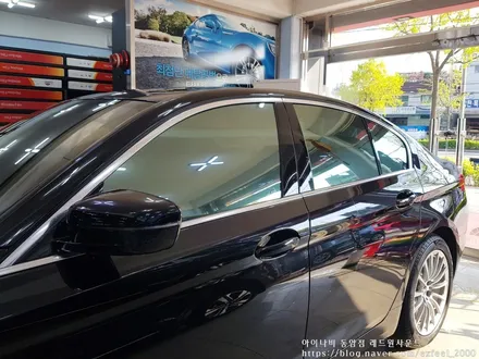 [인천썬팅] BMW520i, 아이나비 칼트윈 반사필름 ER 썬팅작업