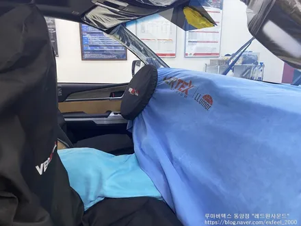 [인천썬팅] 모하비 더 마스터 신차패키지 작업 - 루마버텍스 900/700 썬팅, 아이나비 블랙박스 QXD5000, 아이언가드 유리막코팅, PPF 4종 작업.