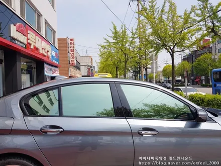 [인천썬팅] BMW 530d, BMW 520d 아이나비 반사필름 재작업