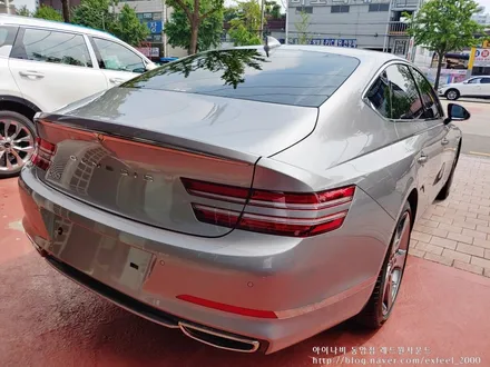 [인천썬팅] 세빌 실버 제네시스 G80, 아이나비 칼트윈 썬팅 작업
