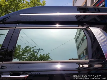 [인천썬팅] 카니발 KA4 아이나비 칼트윈 ER 반사필름 썬팅작업.