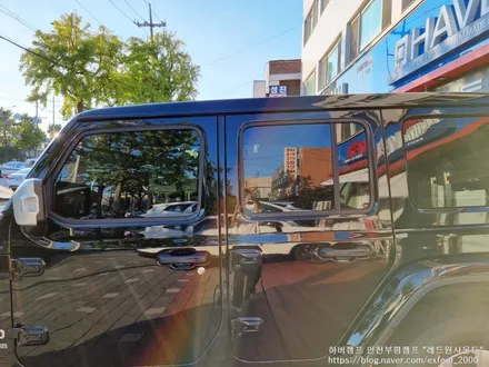 [인천썬팅] 지프 랭글러 하버캠프 세라믹본드 썬팅 작업.