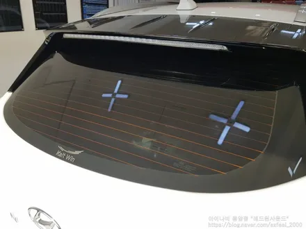 [인천썬팅] 수소전기차 넥쏘 - 아이나비 칼트윈 LX썬팅, 블랙박스 Z5000장착, 도어캐치,엣지 PPF작업.