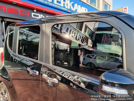 [인천썬팅] 기아자동차 레이 루마 버텍스 700 / 300 썬팅 재작업.