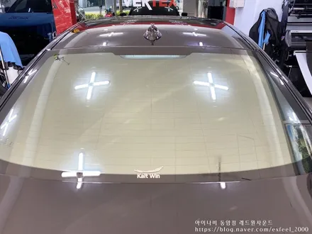 [인천썬팅] BMW520i, 아이나비 칼트윈 반사필름 ER 썬팅작업