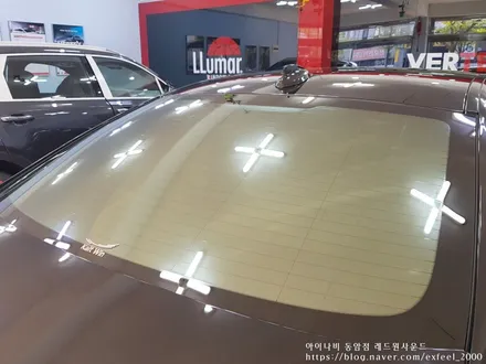 [인천썬팅] BMW520i, 아이나비 칼트윈 반사필름 ER 썬팅작업