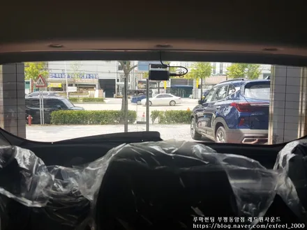 [인천썬팅] 모닝 어반, 루마 아티젠 썬팅작업, 파인 LX3000 블랙박스 장착