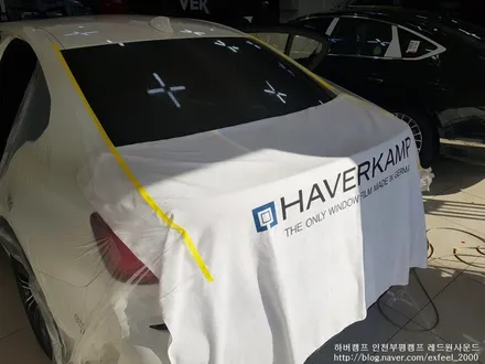 [인천썬팅] BMW320i 하버캠프 세라믹본드 썬팅작업.