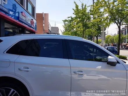 [인천썬팅] 아우디 Q5 하버캠프 세라믹본드 썬팅작업.