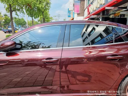 [인천썬팅] 빈티지 레드 SM6 신차패키지 - 루마 버텍스 900/700 썬팅, 아이나비 블래박스 QXD7000, 코일매트, PPF 작업.