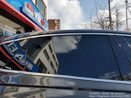 [인천썬팅] 제네시스 G80 신차패키지 - 루마 버텍스 900 래티튜드 썬팅 아이나비 블랙박스 QXD7000 아이언가드 유리막코팅 PPF 4종 작업.