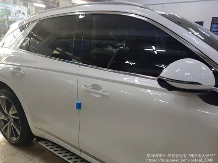 [인천썬팅] 2021 제네시스 GV70 루마 버텍스700 썬팅작업.