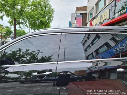 [인천썬팅] 쏘렌토 MQ4, 아이나비 칼트윈 TX 썬팅 재작업.