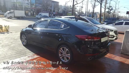 아반떼 루마정품 열차단 아티젠필름 썬팅시공기 ♥ - 루마썬팅 부평동암점