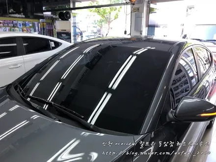 명품 열차단썬팅! 칼트윈 LX 부담없이 누리기 - 아반떼 AD