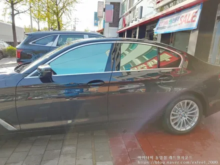 [인천썬팅] BMW520i, 아이나비 칼트윈 반사필름 ER 썬팅작업