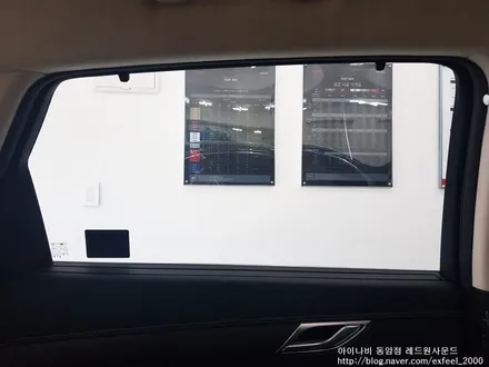 [인천썬팅] 제네시스 GV80, 아이나비 칼트윈 썬팅작업