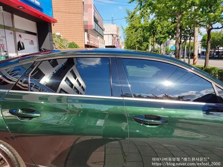 [인천썬팅] 2021 딥 포레스트 그린 K8 신차패키지 작업 - 아이나비 칼트윈 RX / LX 썬팅, 아이언가드 유리막코팅, PPF 3종, 코일매트 작업.
